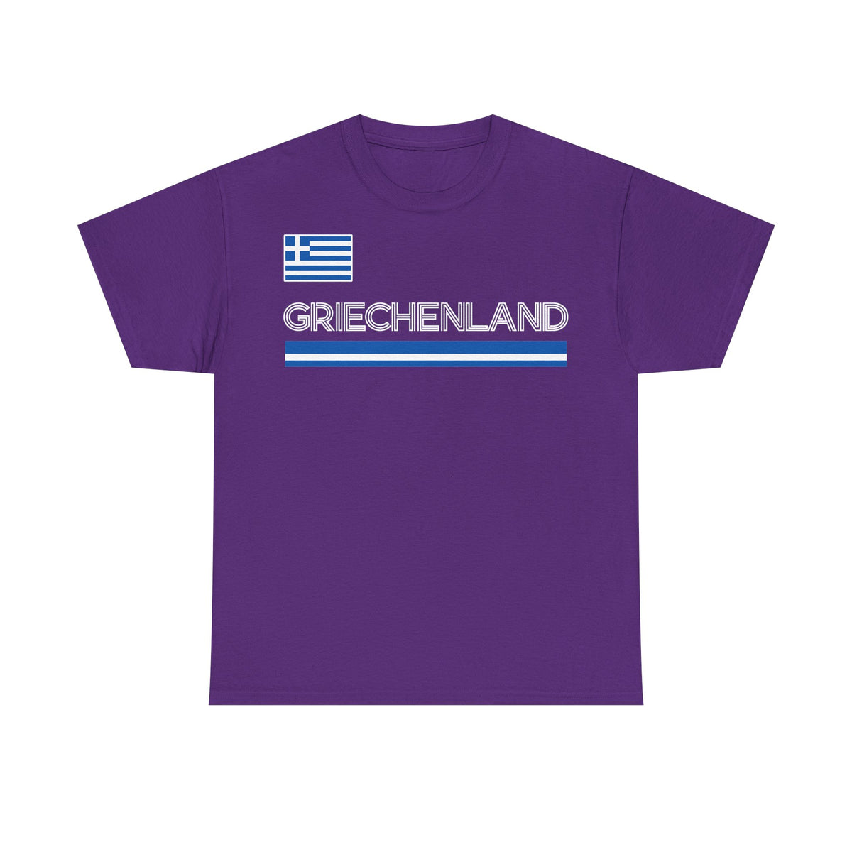 Grecia Grecia Bandera Escudo Patria Fútbol Deporte Aficionado Idea de regalo - Camiseta unisex