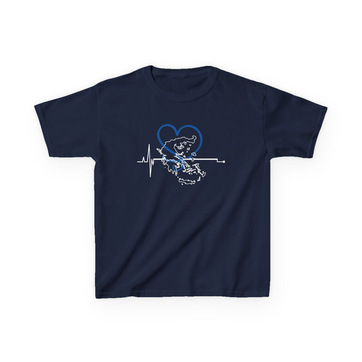 Greece Griechenland Flagge Wappen Heimat Fußball Sport Fan Geschenkidee - Für Kinder & Jugendliche Unisex T-Shirt