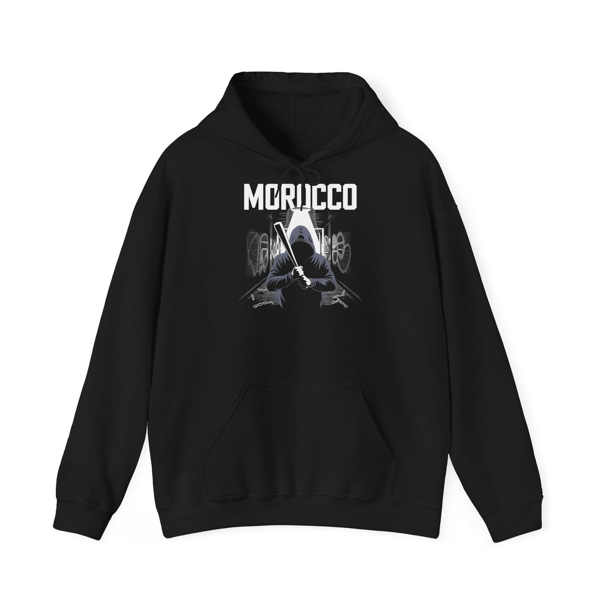 Stemma hooligan del Marocco, bandiera del Marocco, tifoso di calcio, sport, idea regalo - Felpa con cappuccio unisex