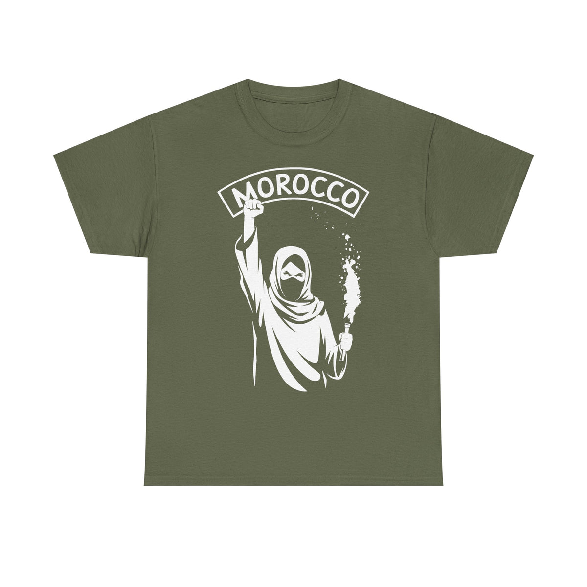 Escudo de hooligan de Marruecos Bandera de Marruecos Fútbol Aficionado Deporte Idea de regalo - Camiseta unisex