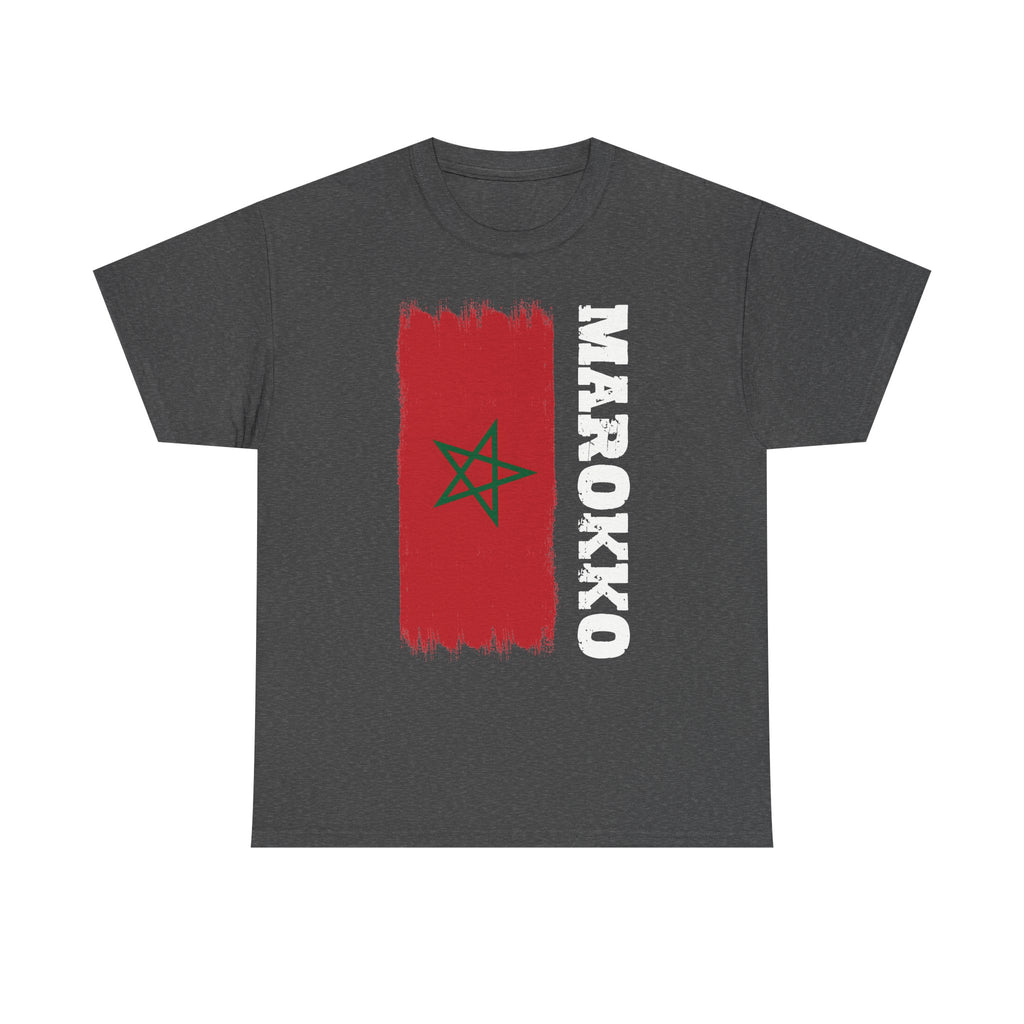 Marokko Wappen Morocco Flagge Stolz Fußball Fan Sport FGeschenkidee - Unisex T-Shirt