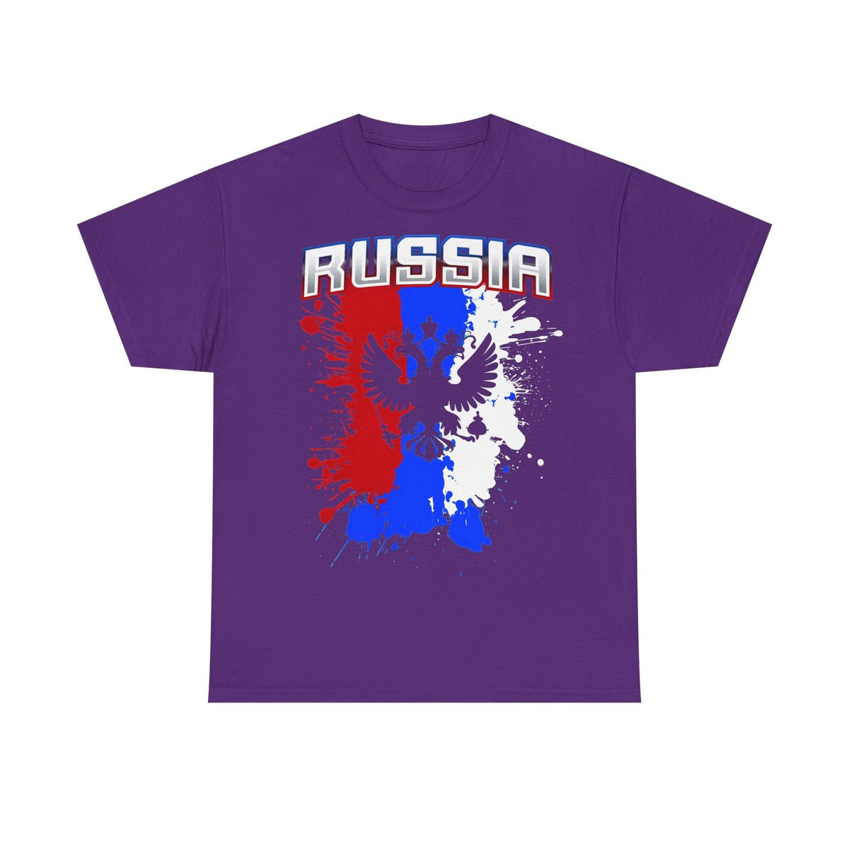 Rusia Rusia Moscú águila bandera escudo regalo deporte aficionado moda - Camiseta unisex