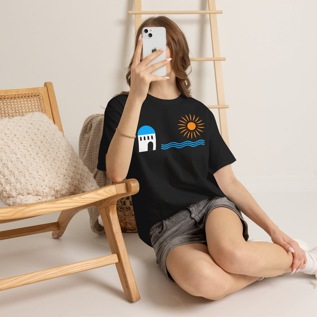 Greece Griechenland Flagge Wappen Heimat Fußball Sport Fan Geschenkidee - Unisex T-Shirt