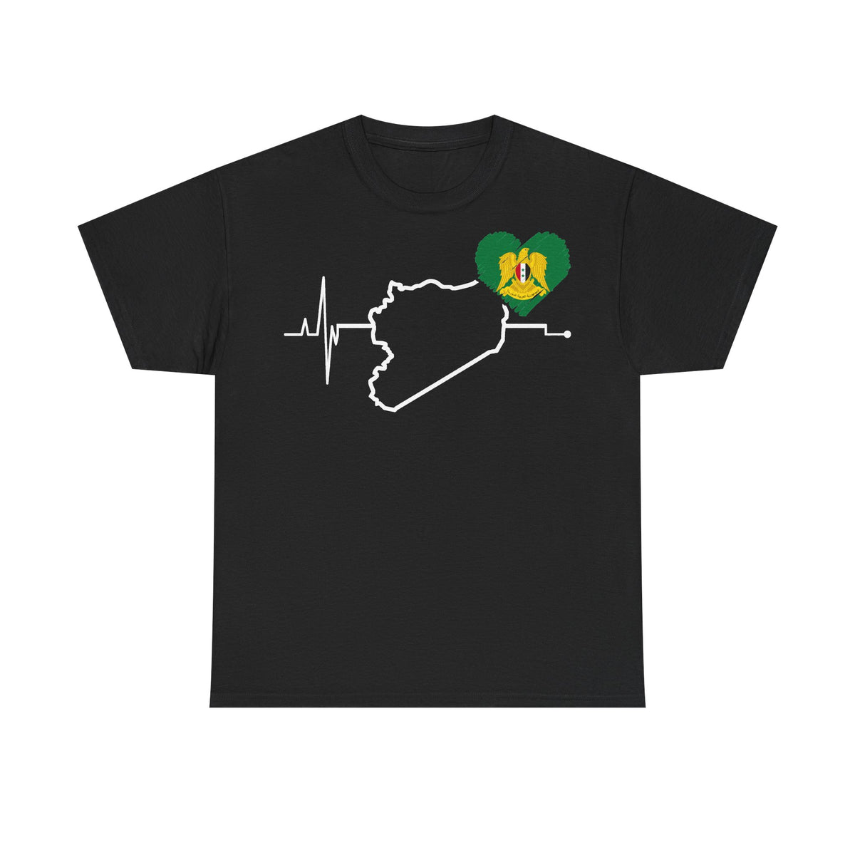 Syria Syrien Wappen Flagge Heimat Sport Fan Geschenkidee - Unisex T-Shirt
