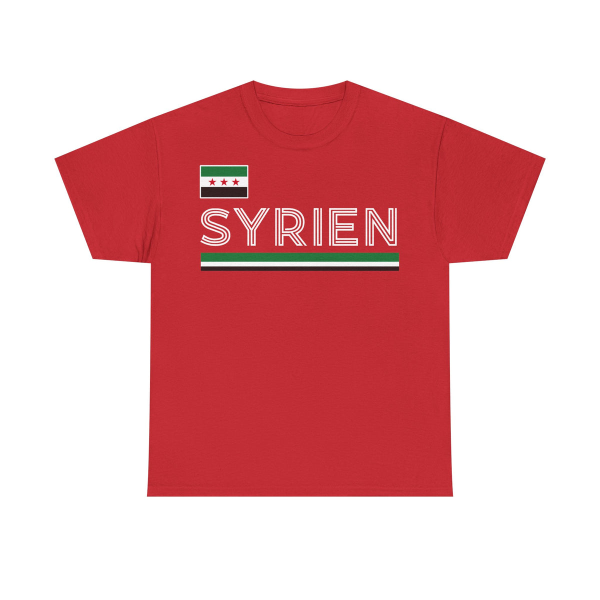Syria Syrien Wappen Flagge Heimat Sport Fan Geschenkidee - Unisex T-Shirt