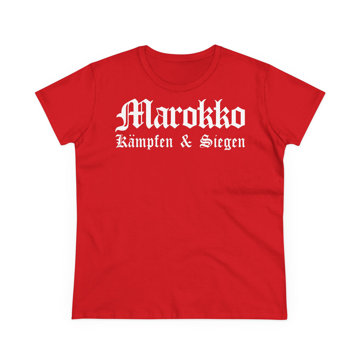 Escudo de Marruecos, bandera de Marruecos, orgullo, aficionada al fútbol y al deporte, idea de regalo - Camiseta para mujer