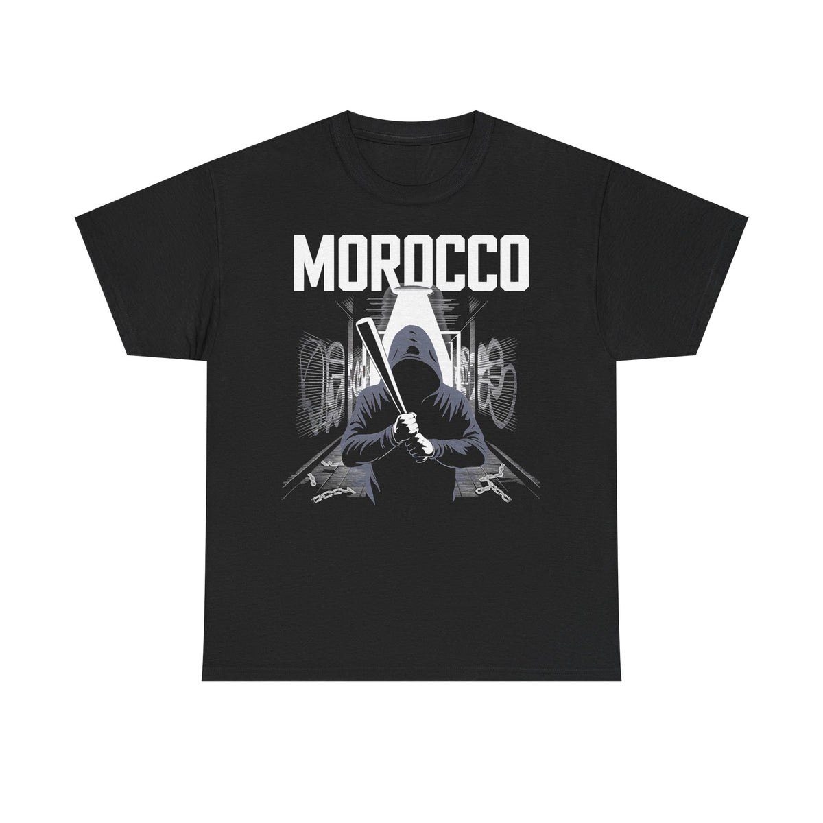 Escudo de hooligan de Marruecos Bandera de Marruecos Fútbol Aficionado Deporte Idea de regalo - Camiseta unisex
