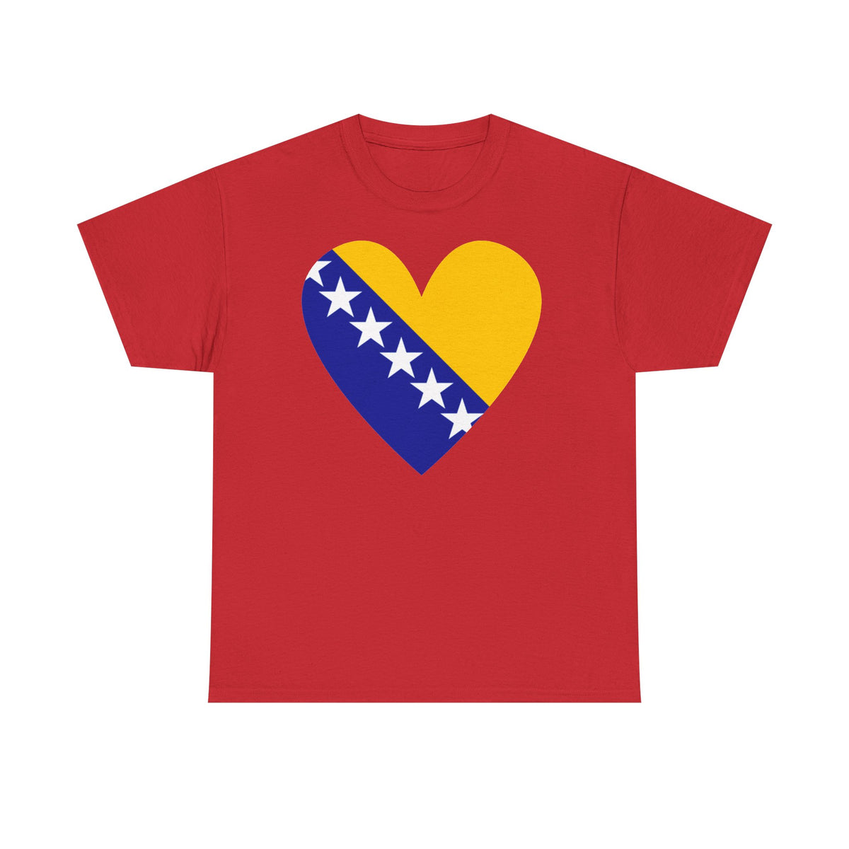 Bosnia Wappen Flagge Stolz Heimat Fußball fan Geschenkidee - Unisex T-Shirt