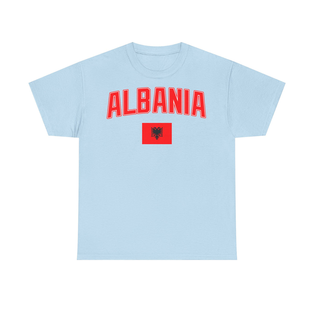 Camiseta unisex de Albania, escudo albanés, bandera, águila, fútbol, aficionado, deporte