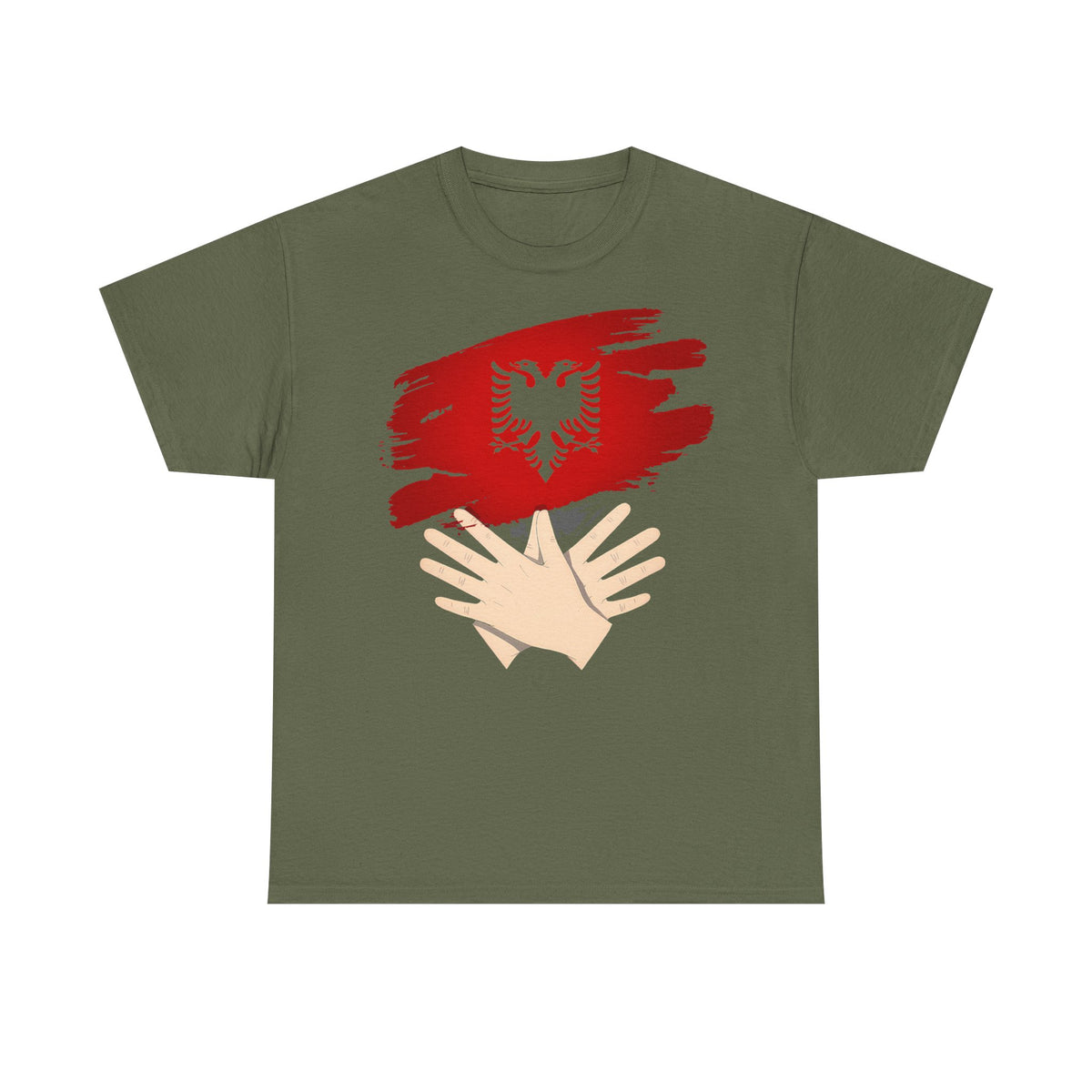 Camiseta unisex de Albania, escudo albanés, bandera, águila, fútbol, aficionado, deporte
