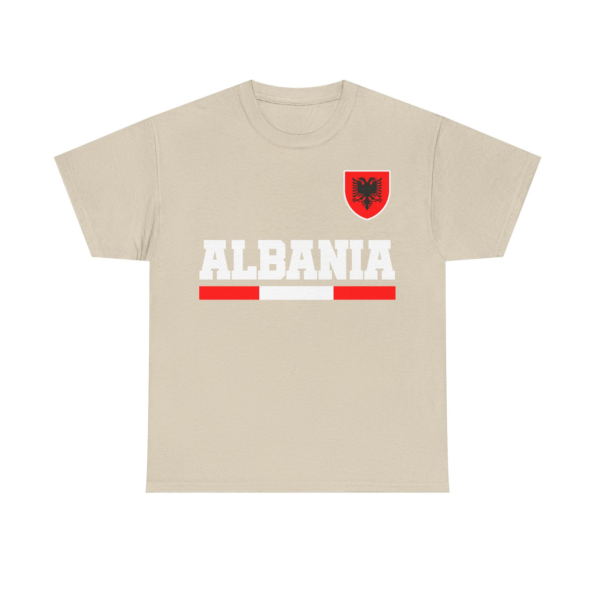 Camiseta unisex de Albania, escudo albanés, bandera, águila, fútbol, aficionado, deporte