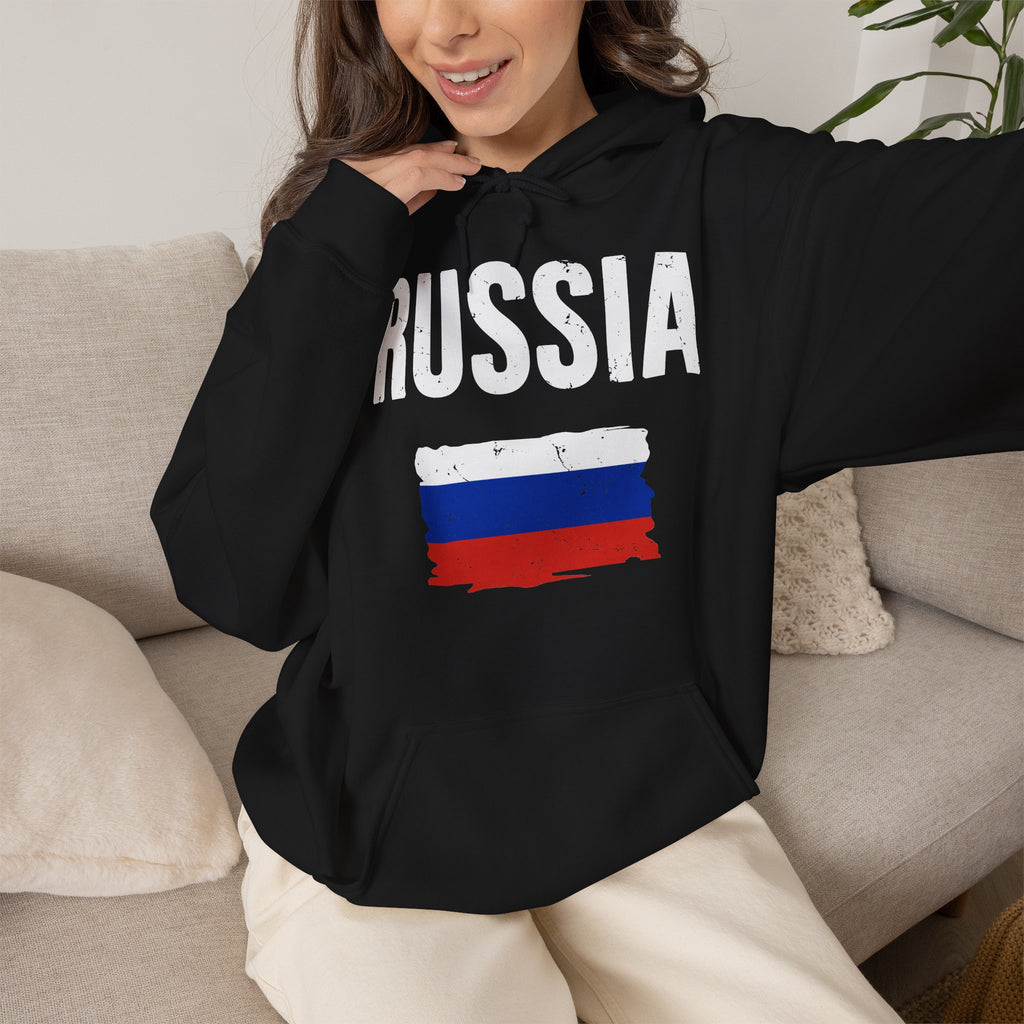 Russia Flagge Wappen Geschenkidee - Unisex Hoodie