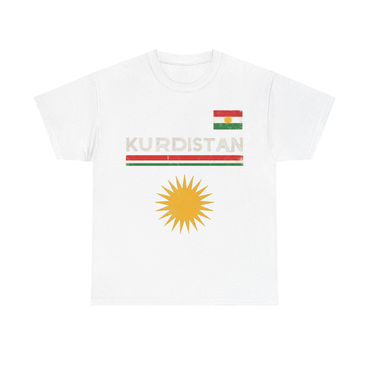 Kurdistan Sonne Street Urban Geschenkidee - Unisex T-Shirt