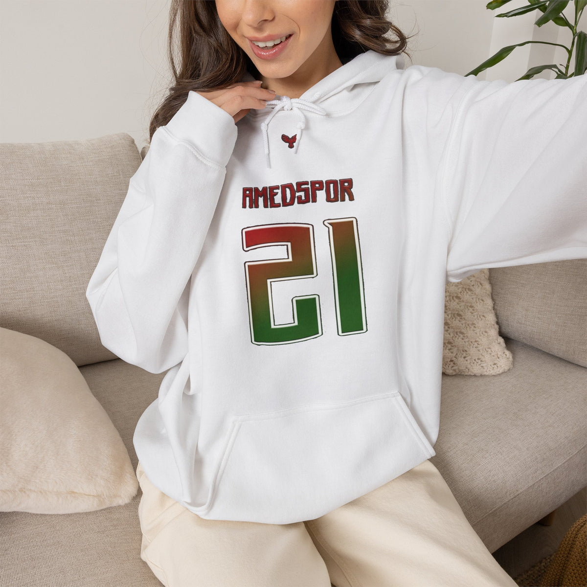 Amedspor 21 Edel Wappen 1990 SK fan Fußball - Unisex Hoodie
