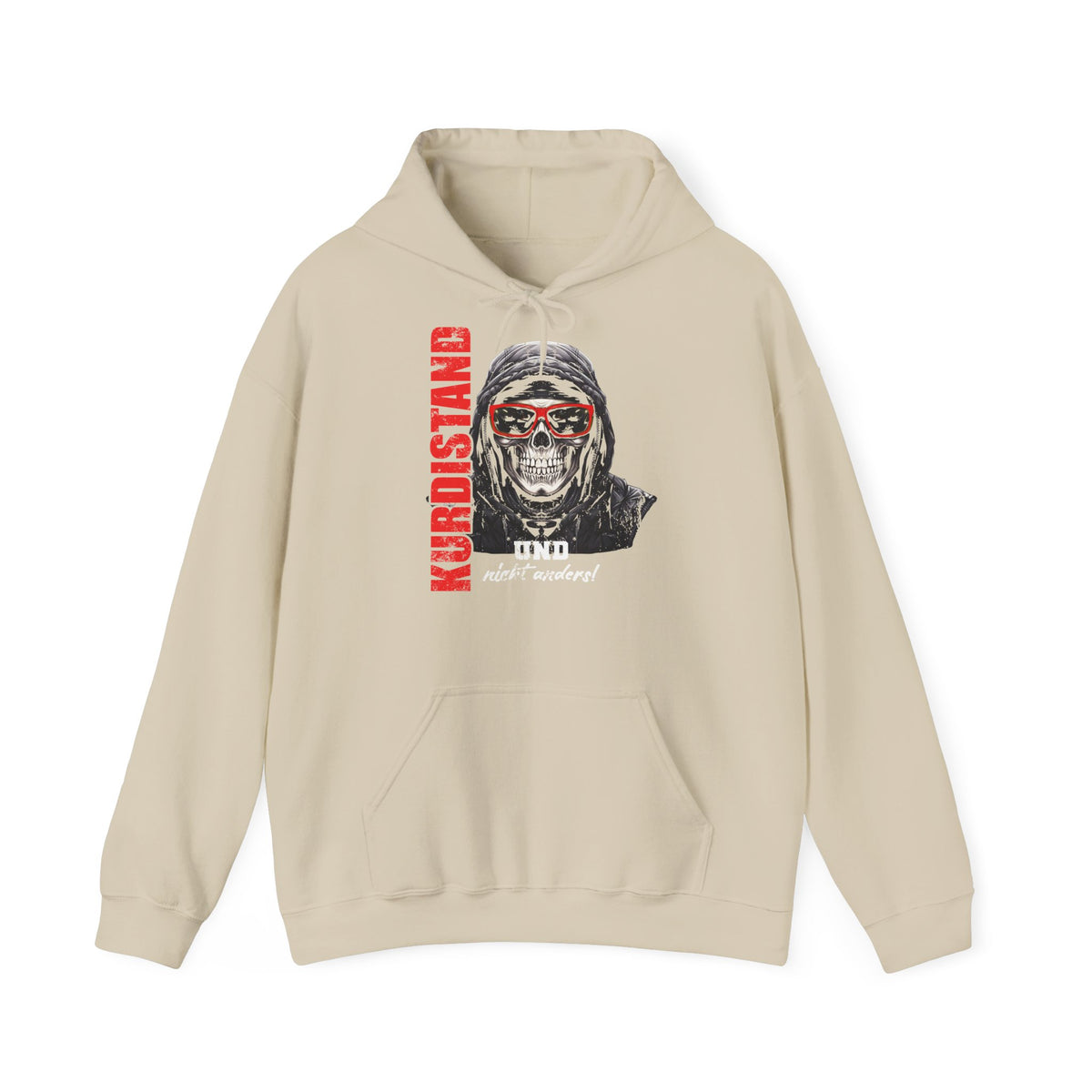 Kurdistan patria orgoglio stemma bandiera sport calcio regalo per tifosi - felpa con cappuccio unisex