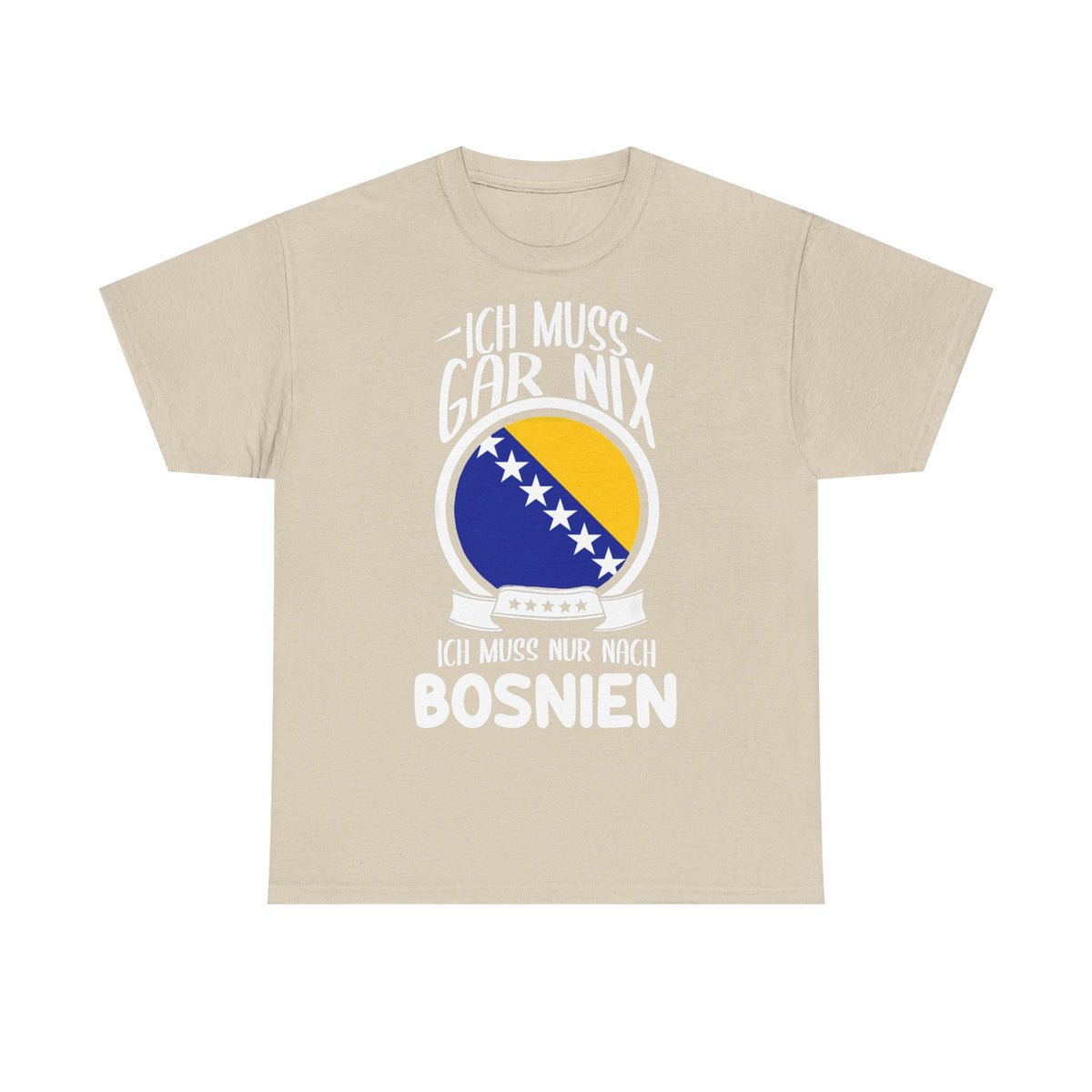 Bosnia Wappen Flagge Stolz Heimat Fußball fan Geschenkidee - Unisex T-Shirt