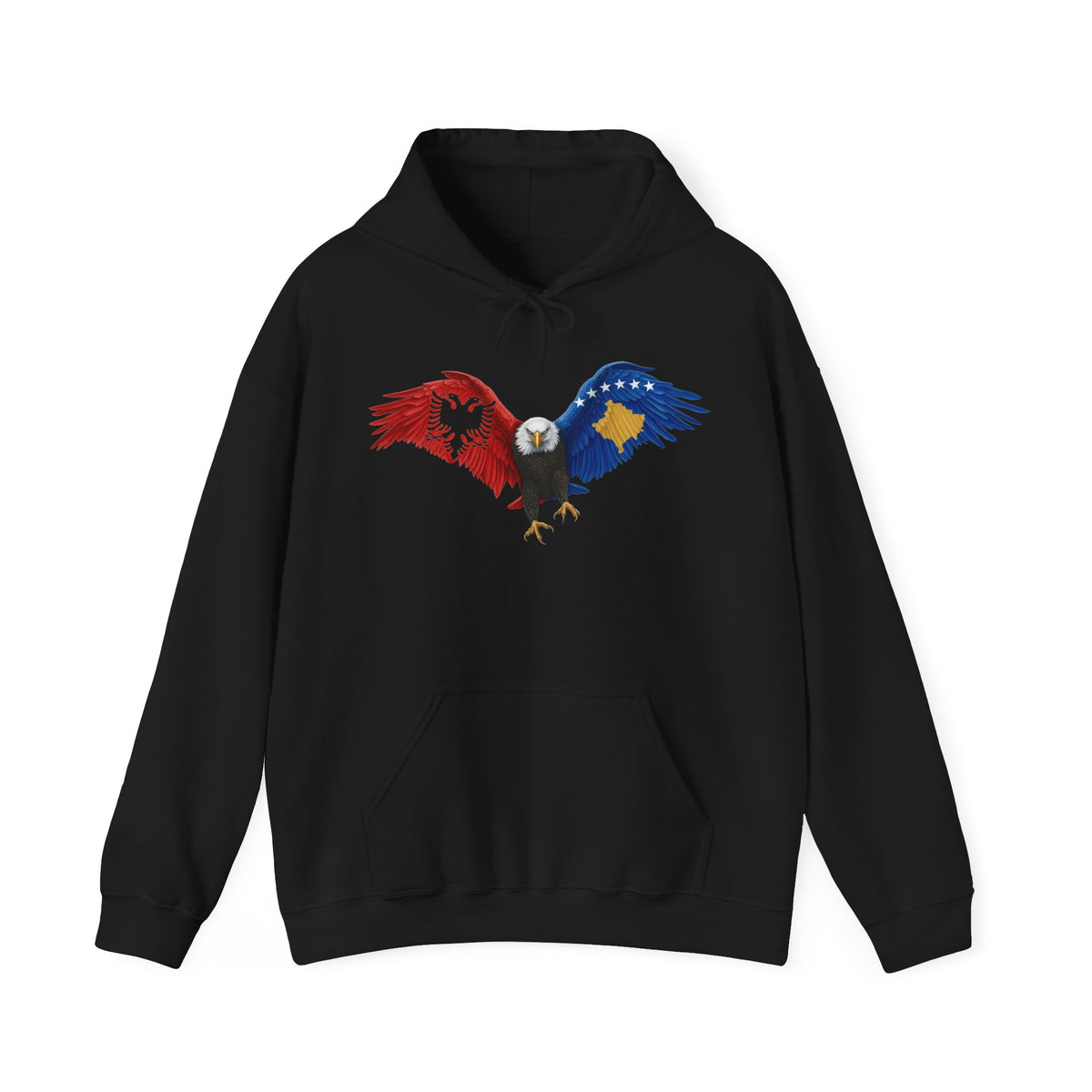 Albania Kosovo Adler Flagge Geschenkidee - Unisex Hoodie