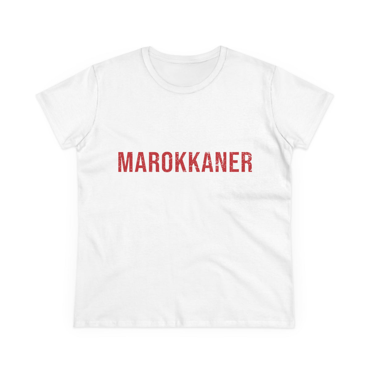 Escudo de Marruecos, bandera de Marruecos, orgullo, aficionada al fútbol y al deporte, idea de regalo - Camiseta para mujer
