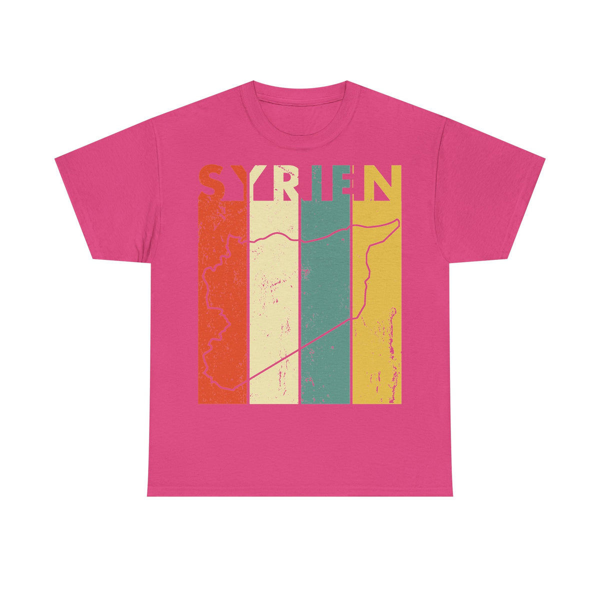 Syria Syrien Wappen Flagge Heimat Sport Fan Geschenkidee - Unisex T-Shirt