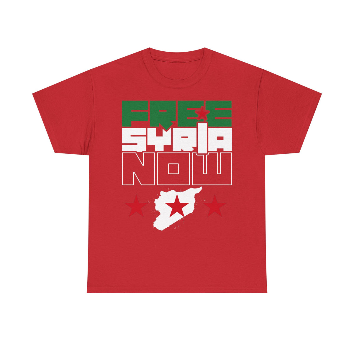 Syria Syrien Wappen Flagge Heimat Sport Fan Geschenkidee - Unisex T-Shirt