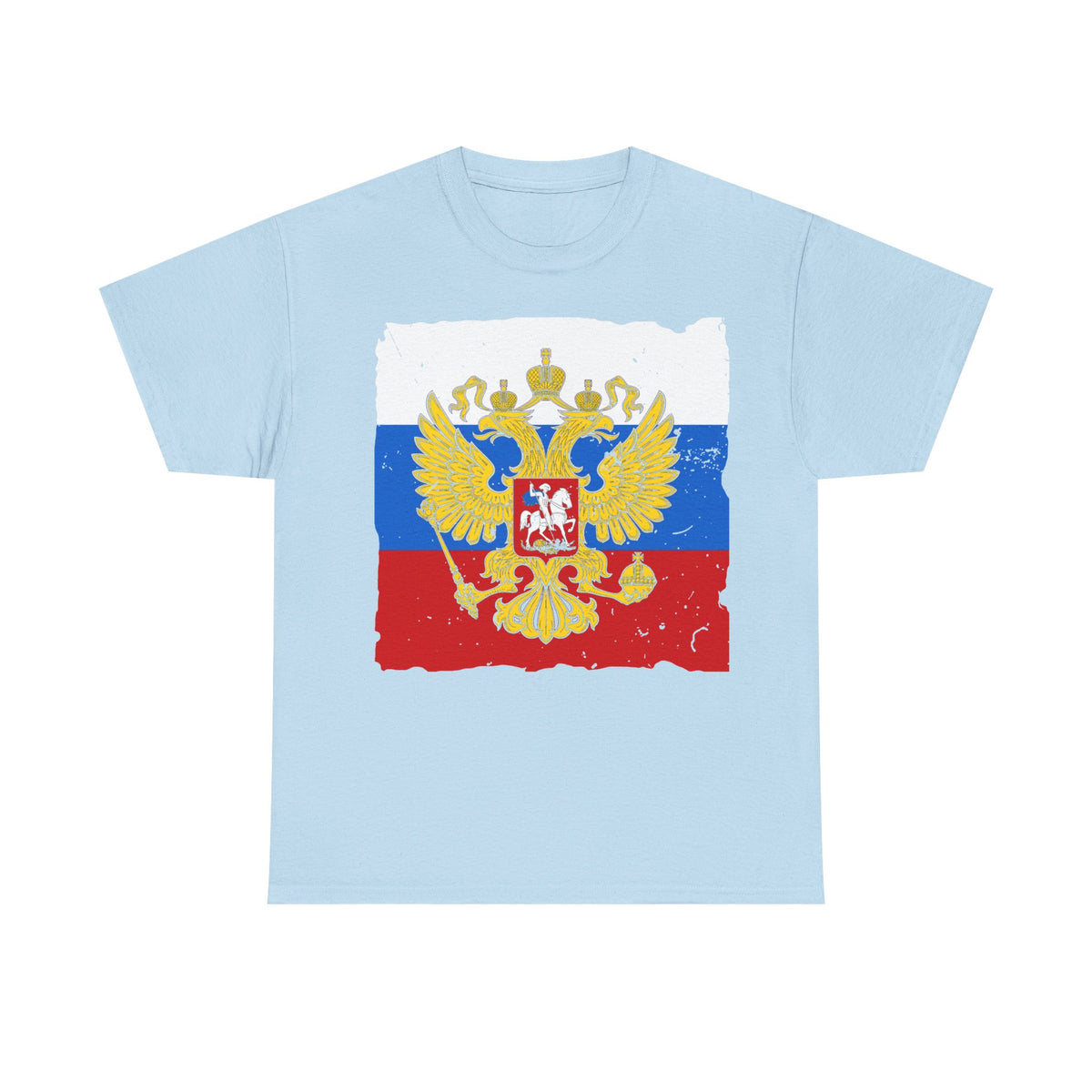 Rusia Rusia Moscú águila bandera escudo regalo deporte aficionado moda - Camiseta unisex