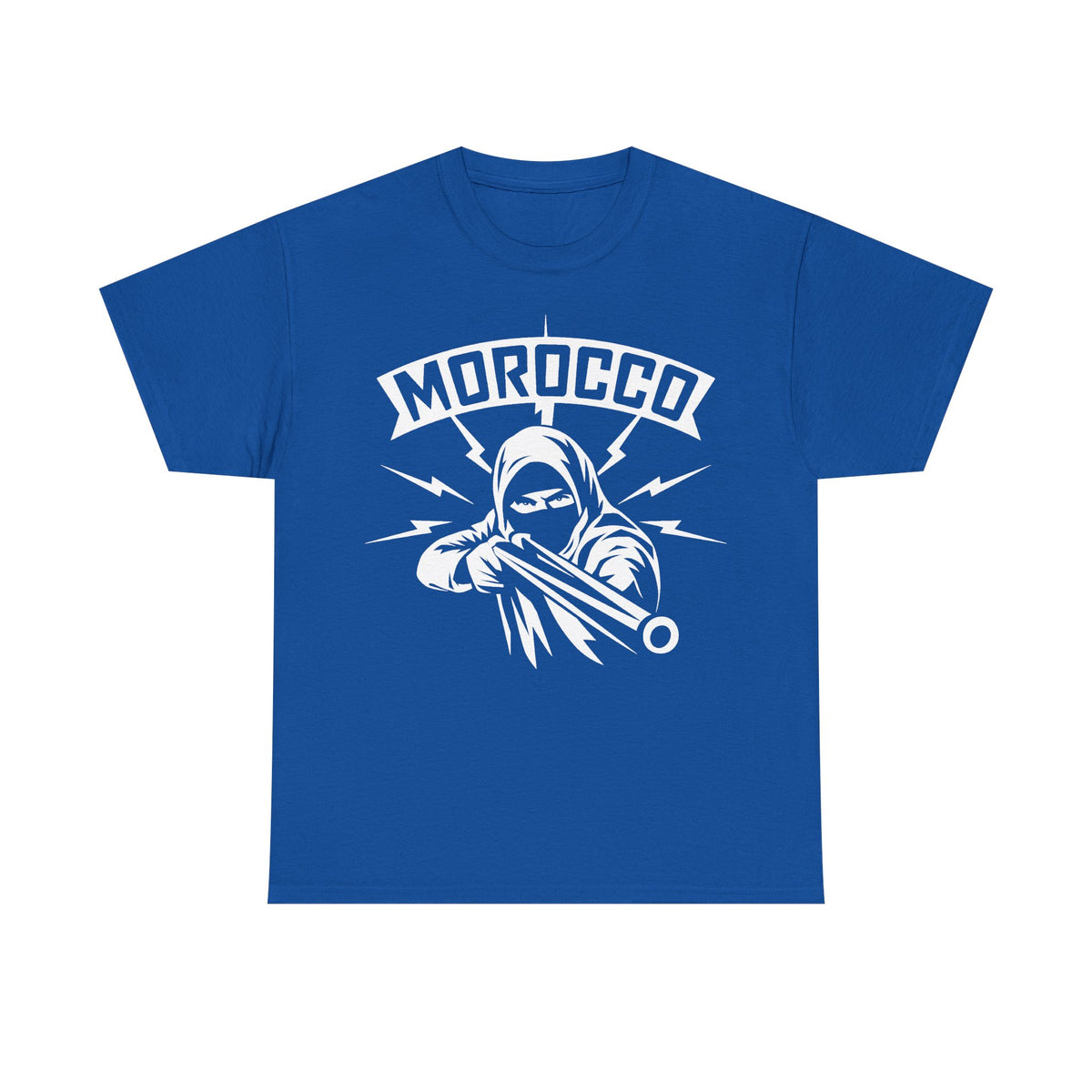 Escudo de hooligan de Marruecos Bandera de Marruecos Fútbol Aficionado Deporte Idea de regalo - Camiseta unisex