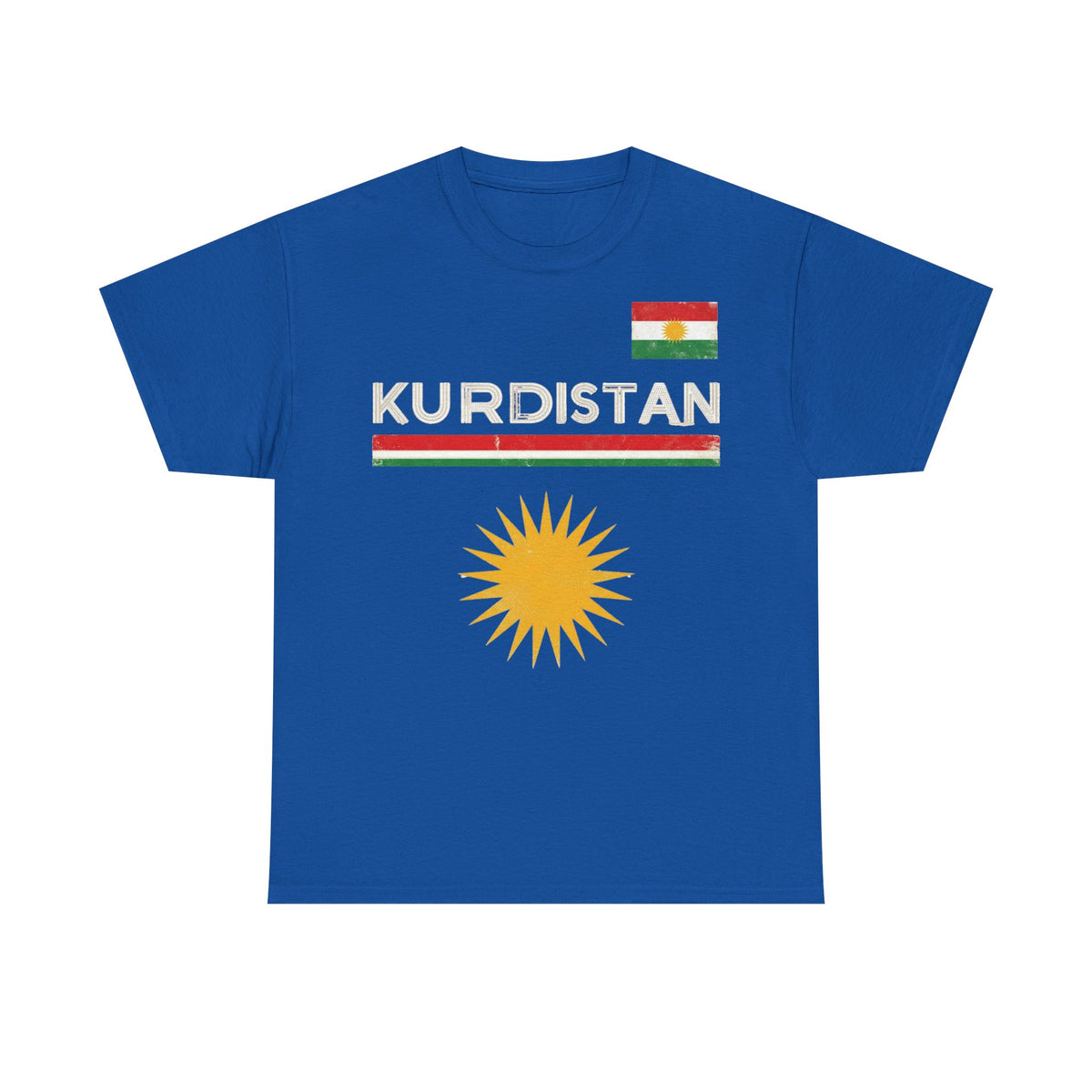 Kurdistán Azadi bandera escudo patria orgullo deporte fútbol aficionado - Camiseta unisex