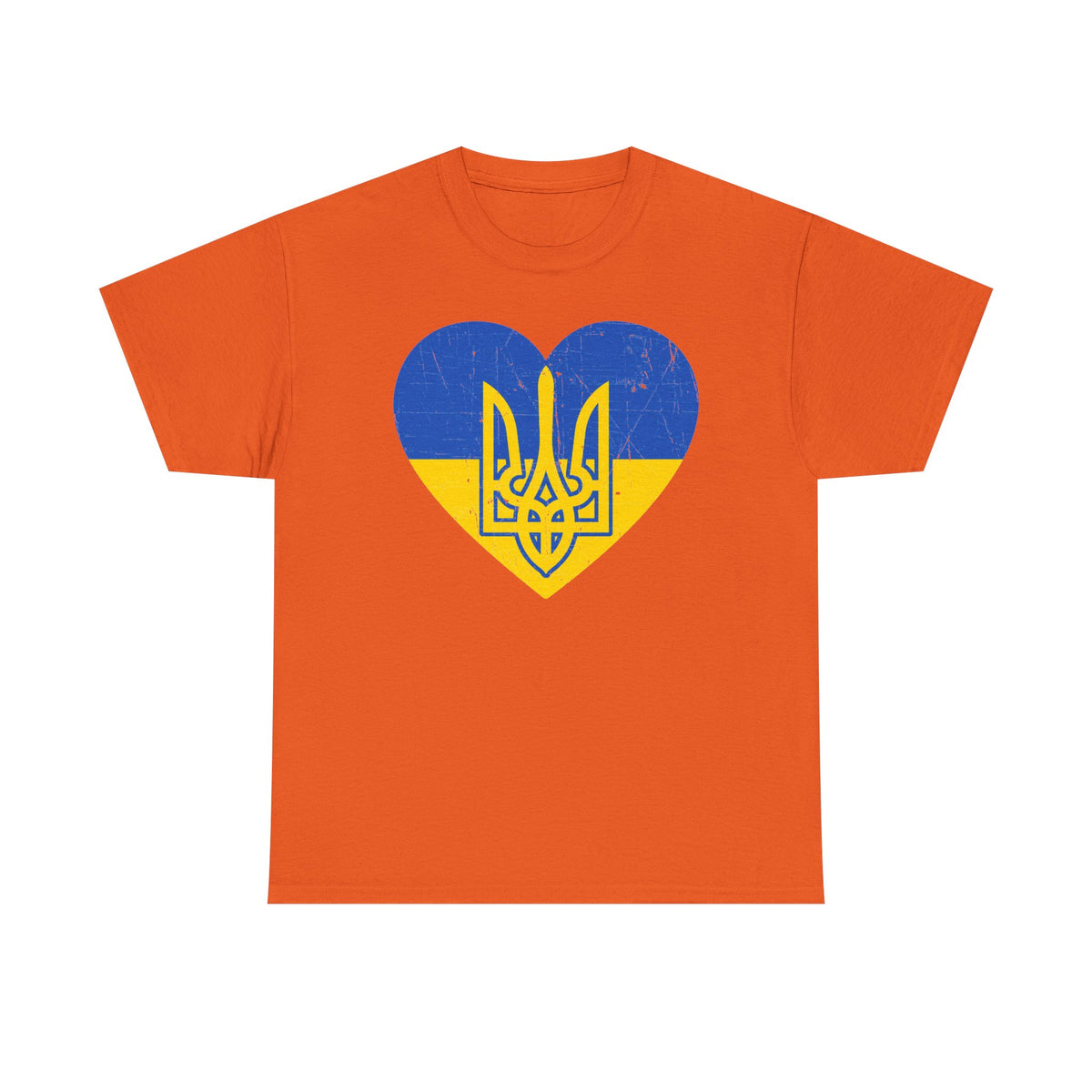 Bandera de Ucrania escudo idea de regalo afición al deporte moda vintage - Camiseta unisex