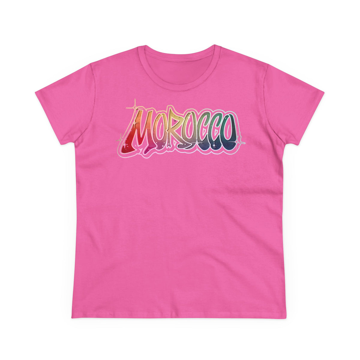 Escudo de Marruecos, bandera de Marruecos, orgullo, aficionada al fútbol y al deporte, idea de regalo - Camiseta para mujer