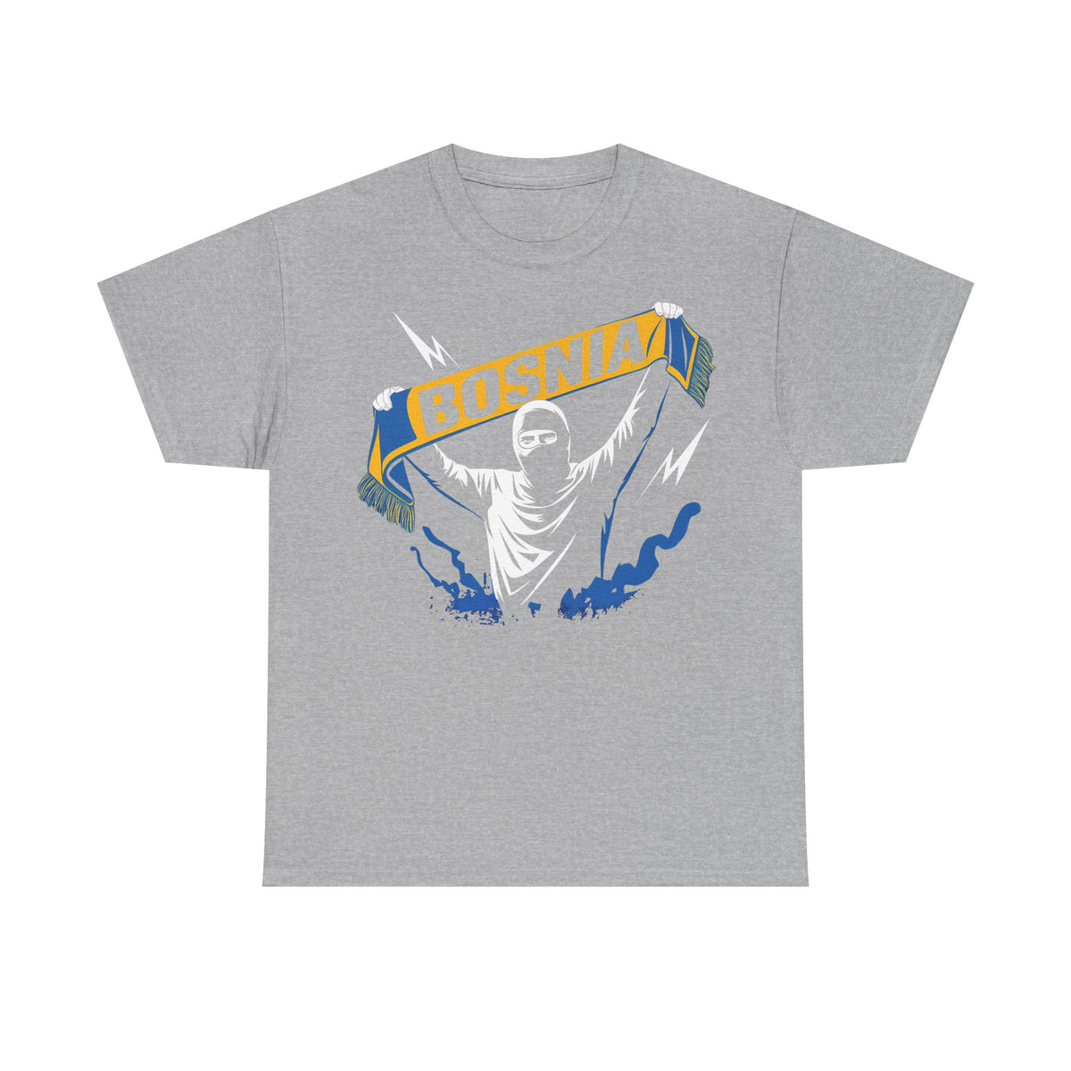 Bosnia escudo bandera orgullo patria aficionado al fútbol idea de regalo - Camiseta unisex