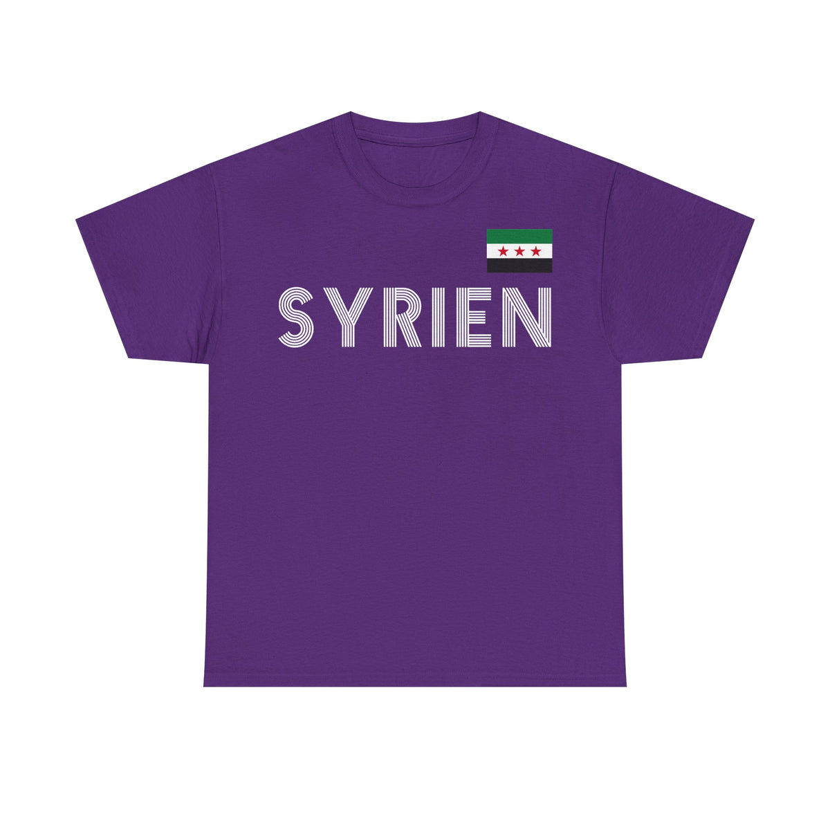 Syria Syrien Wappen Flagge Heimat Sport Fan Geschenkidee - Unisex T-Shirt