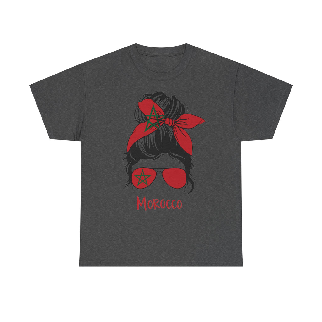 Marokko Wappen Morocco Flagge Stolz Fußball Fan Sport FGeschenkidee - Unisex T-Shirt