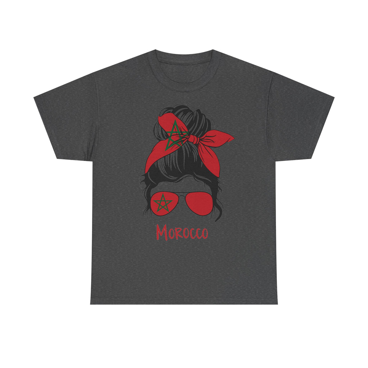 Marokko Wappen Morocco Flagge Stolz Fußball Fan Sport FGeschenkidee - Unisex T-Shirt