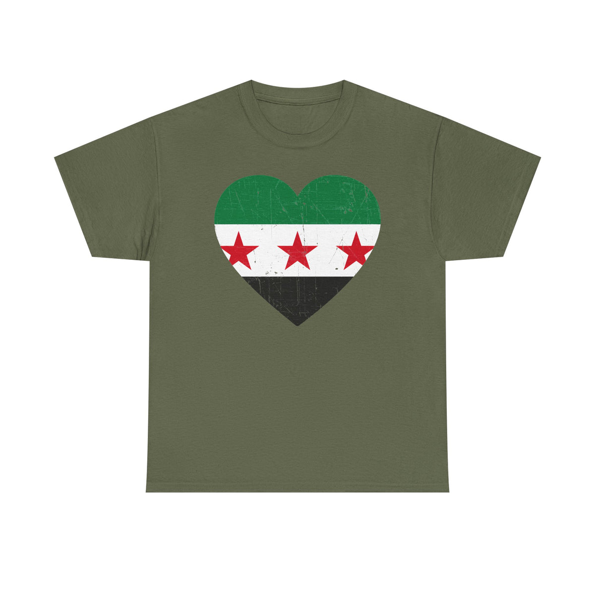 Syria Syrien Wappen Flagge Heimat Sport Fan Geschenkidee - Unisex T-Shirt