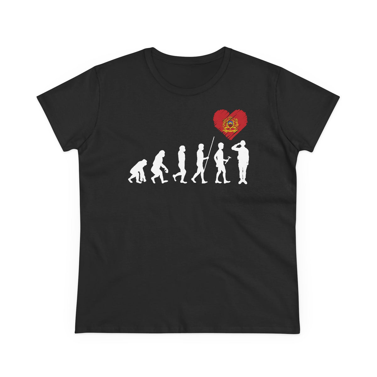 Escudo de Marruecos, bandera de Marruecos, orgullo, aficionada al fútbol y al deporte, idea de regalo - Camiseta para mujer