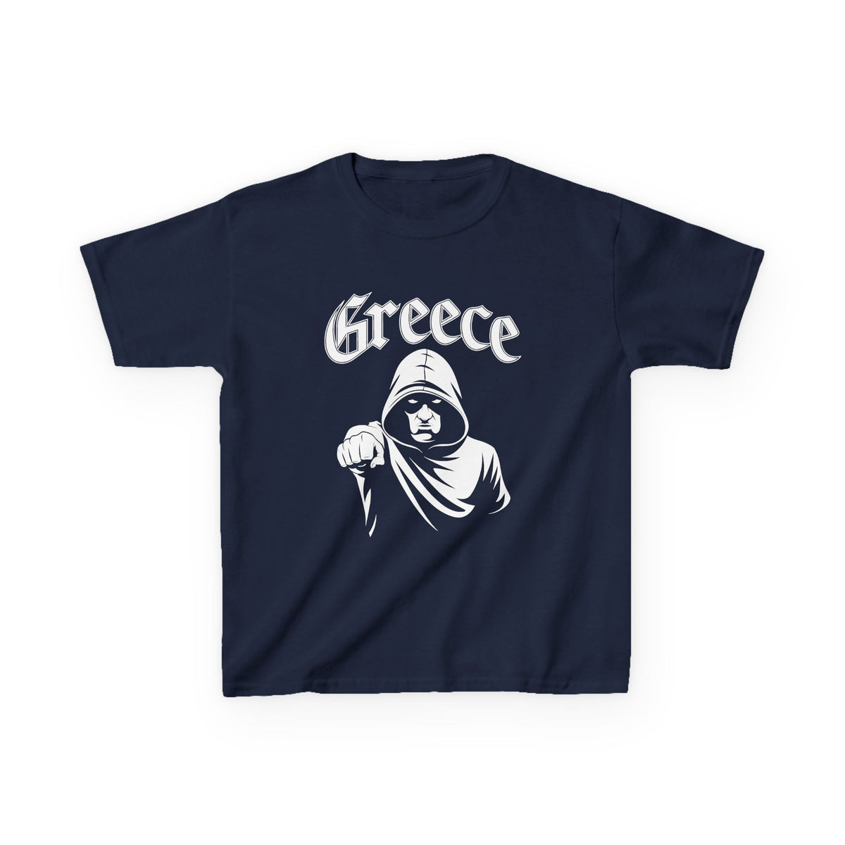 Greece Griechenland Hooligan Flagge Wappen Heimat Fußball Sport Fan Geschenkidee - Für Kinder & Jugendliche Unisex T-Shirt