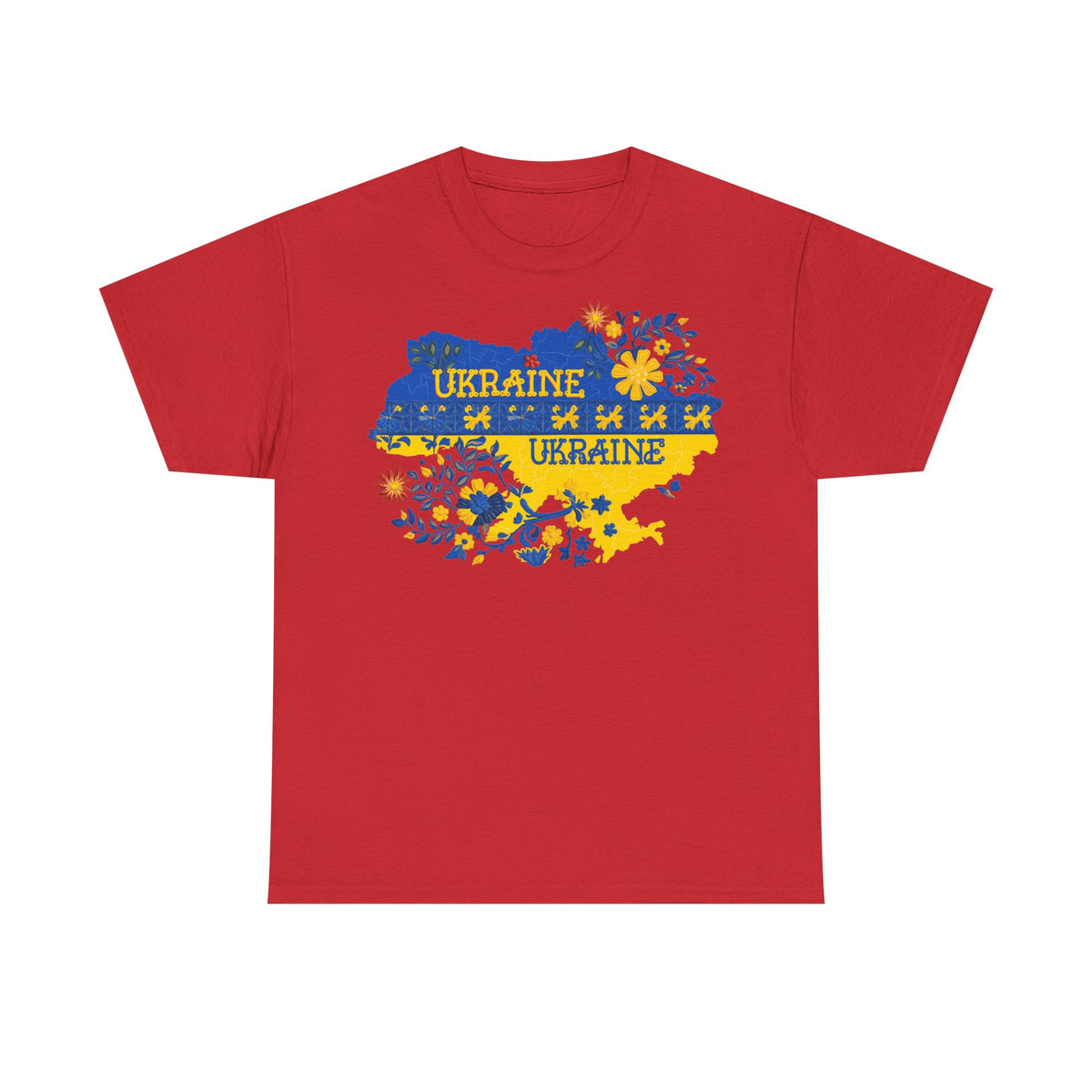 Bandera de Ucrania escudo idea de regalo afición al deporte moda vintage - Camiseta unisex