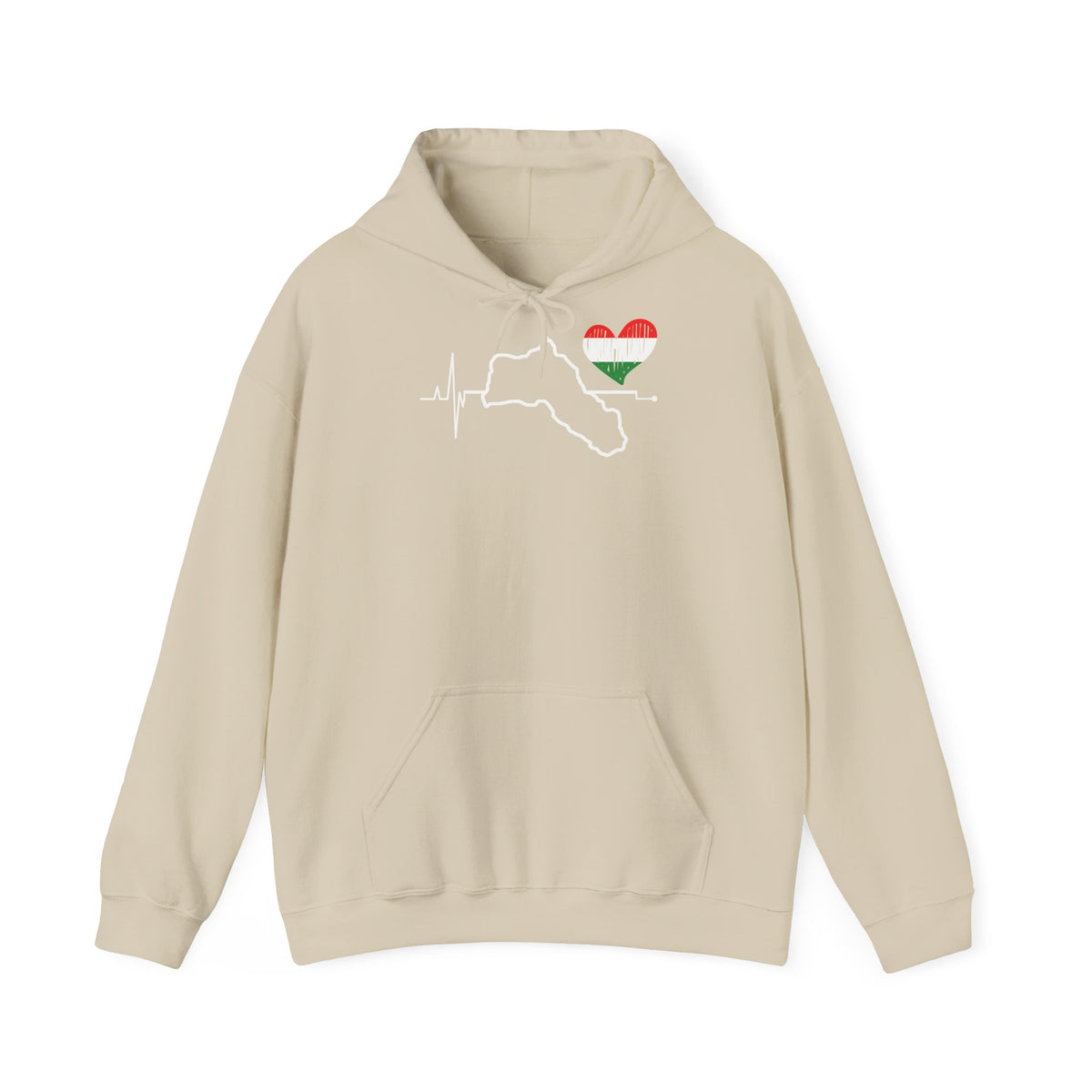 Kurdistan patria orgoglio stemma bandiera sport calcio regalo per tifosi - felpa con cappuccio unisex