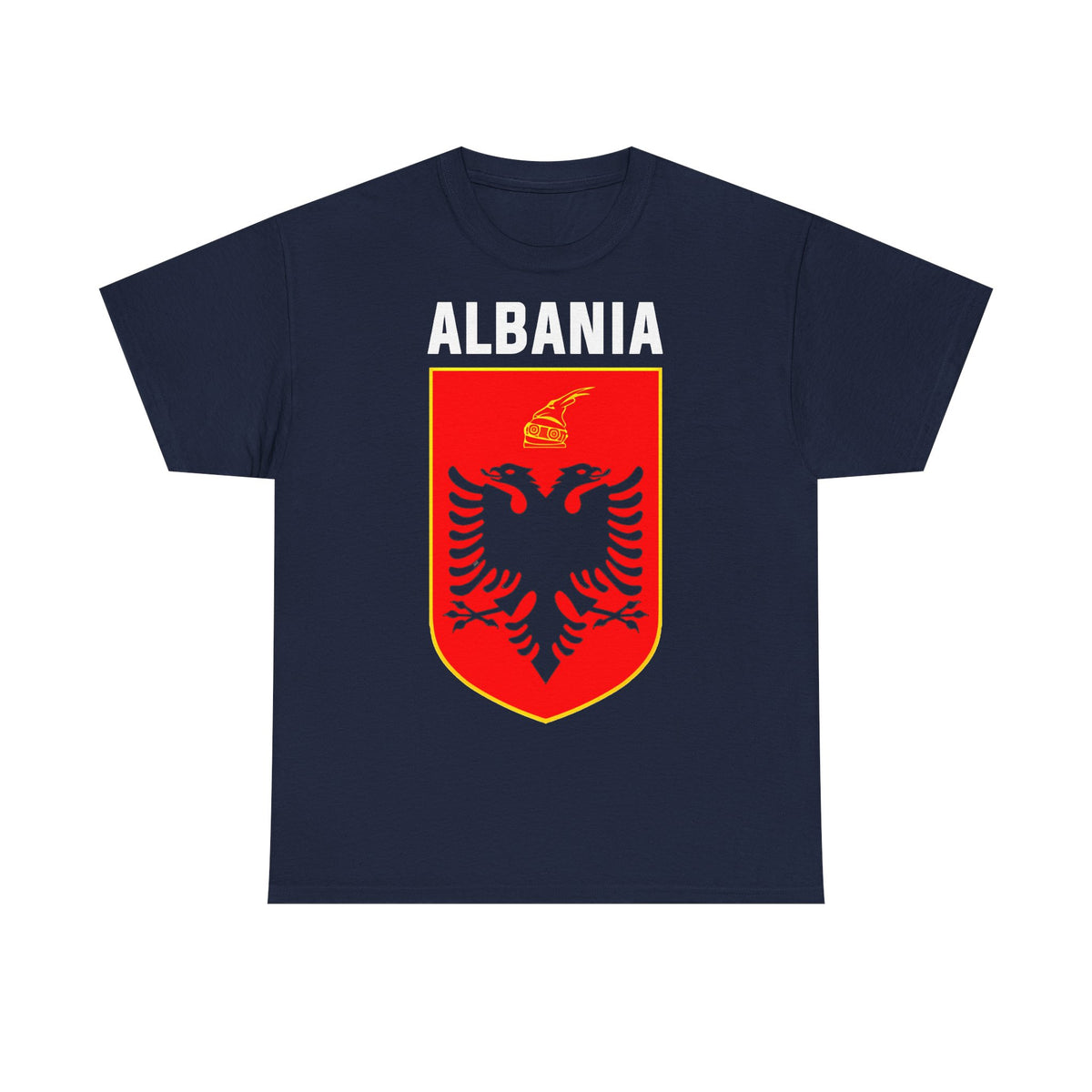 Camiseta unisex de Albania, escudo albanés, bandera, águila, fútbol, aficionado, deporte
