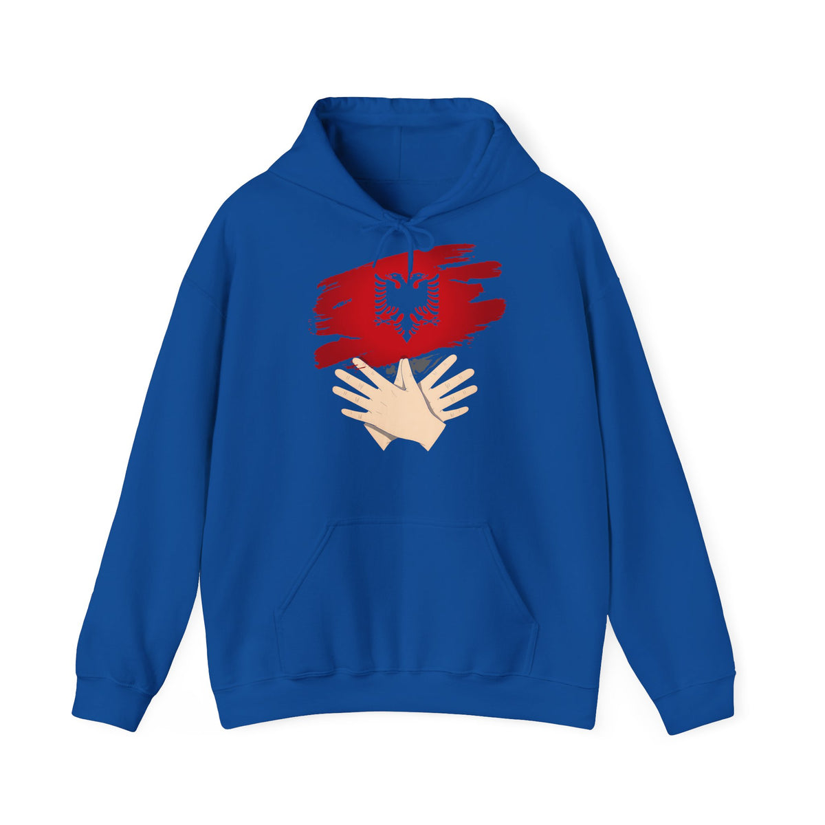 Albania Handmove Flagge Adler Geschenkidee - Unisex Hoodie