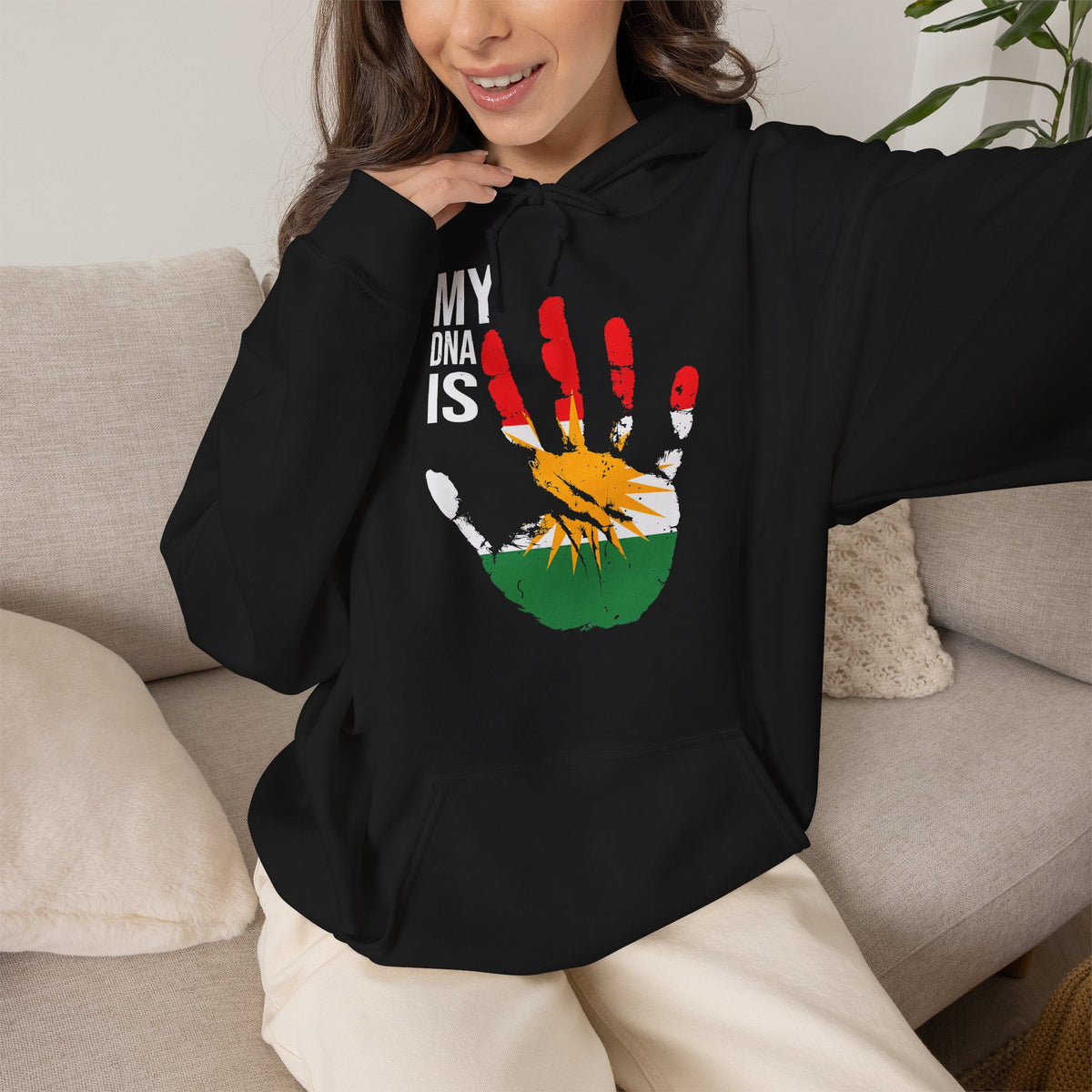Kurdistan patria orgoglio stemma bandiera sport calcio regalo per tifosi - felpa con cappuccio unisex