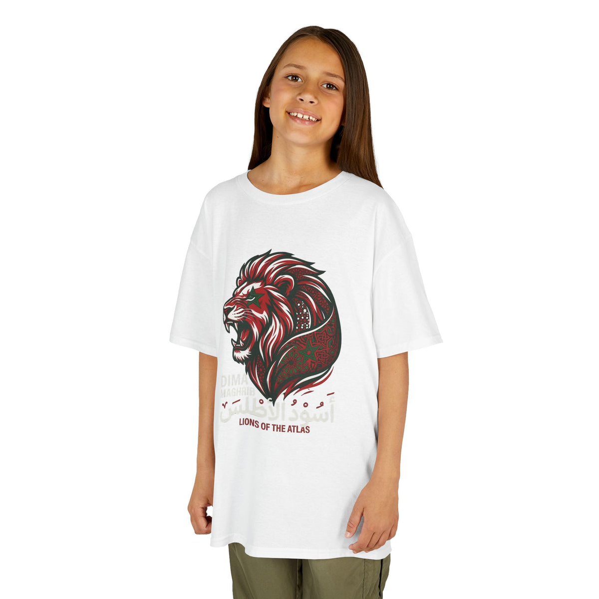 Marokkko Dima Maghrib Löwe - Unisex Kinder & Jugendliche T-Shirt