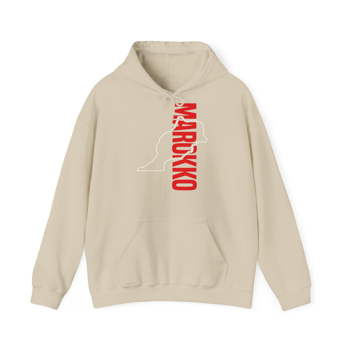 Stemma del Marocco Bandiera del Marocco Orgoglio Tifoso di calcio Sport Idea regalo - Felpa con cappuccio unisex