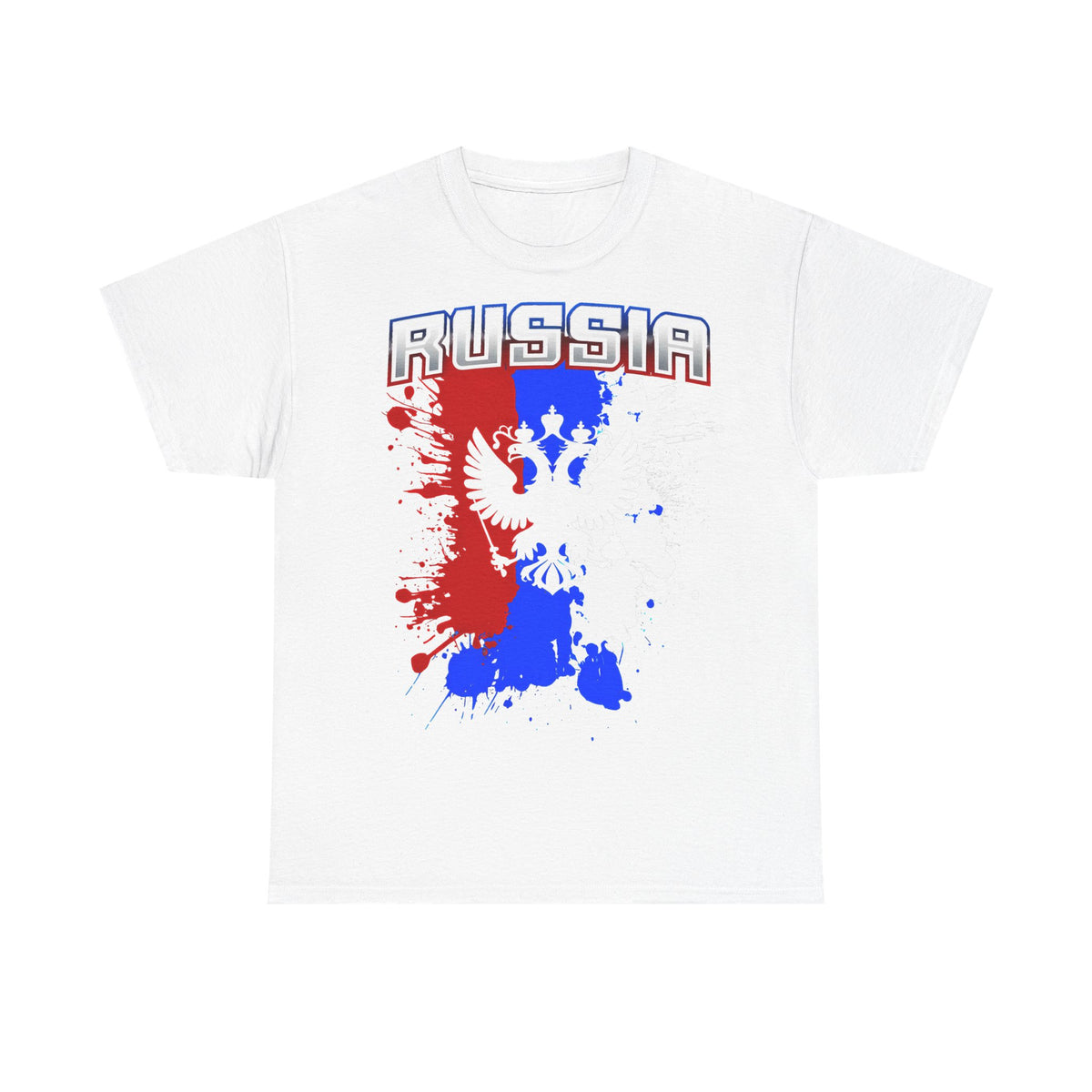 Rusia Rusia Moscú águila bandera escudo regalo deporte aficionado moda - Camiseta unisex