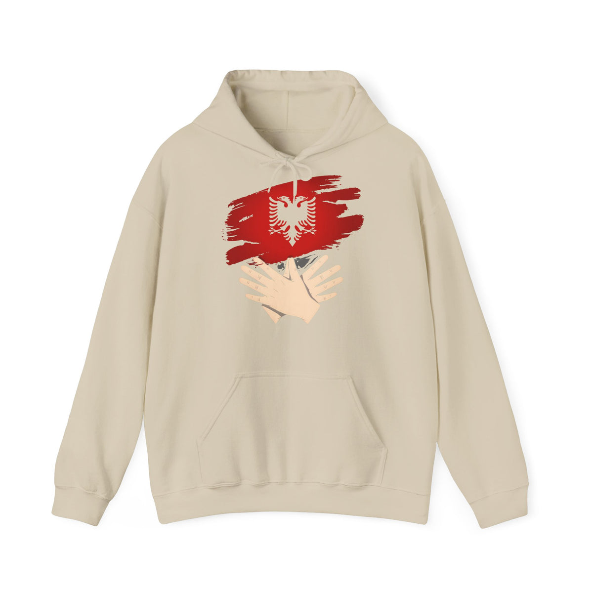 Albania Handmove Flagge Adler Geschenkidee - Unisex Hoodie