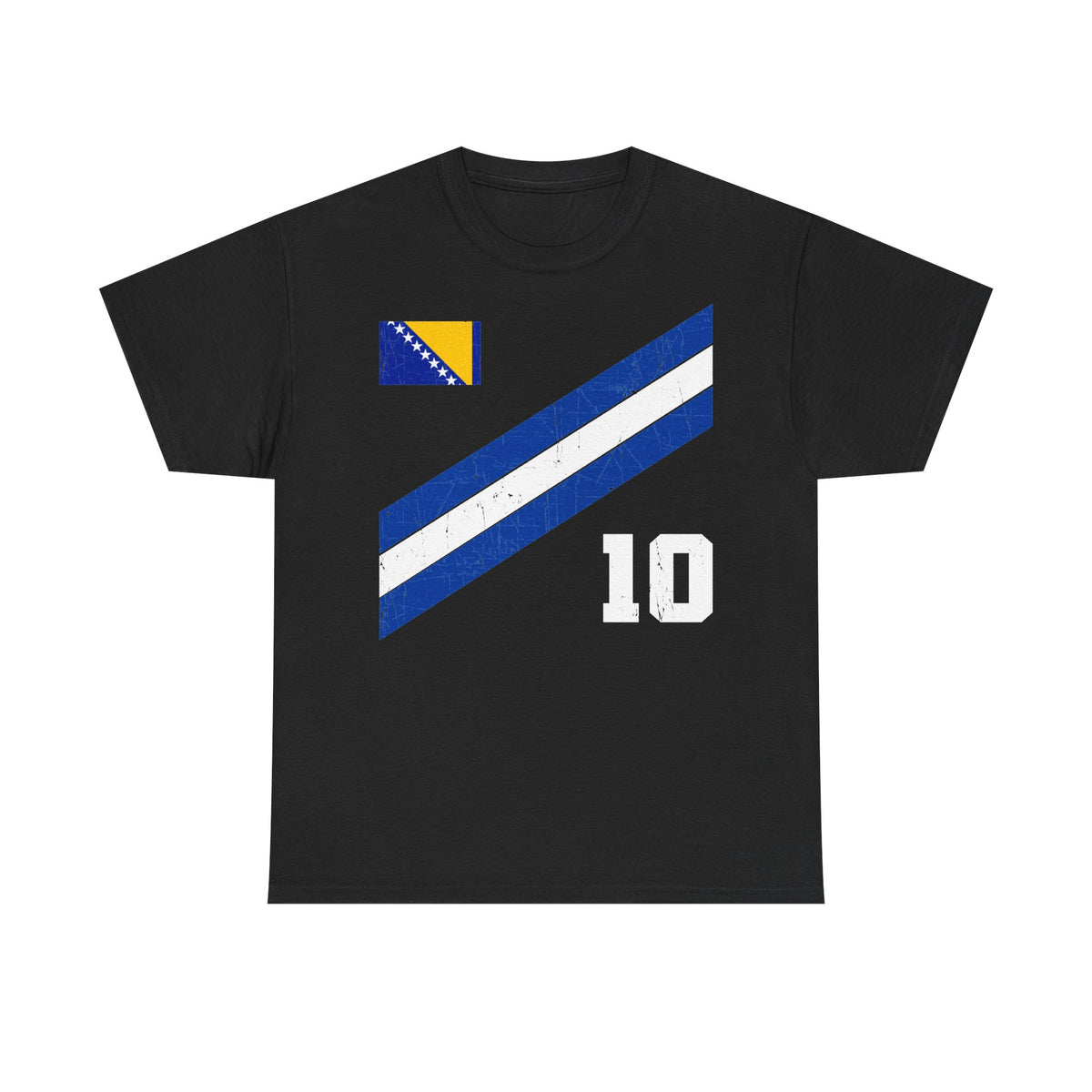Bosnia Wappen Flagge Stolz Heimat Fußball fan Geschenkidee - Unisex T-Shirt