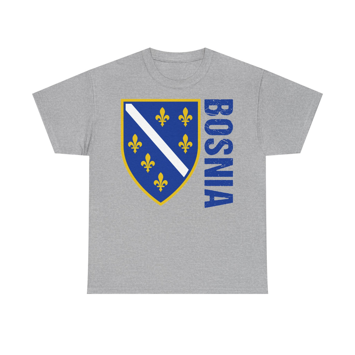 Bosnia escudo bandera orgullo patria aficionado al fútbol idea de regalo - Camiseta unisex