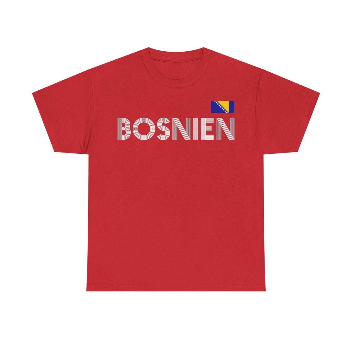 Bosnia Wappen Flagge Stolz Heimat Fußball fan Geschenkidee - Unisex T-Shirt