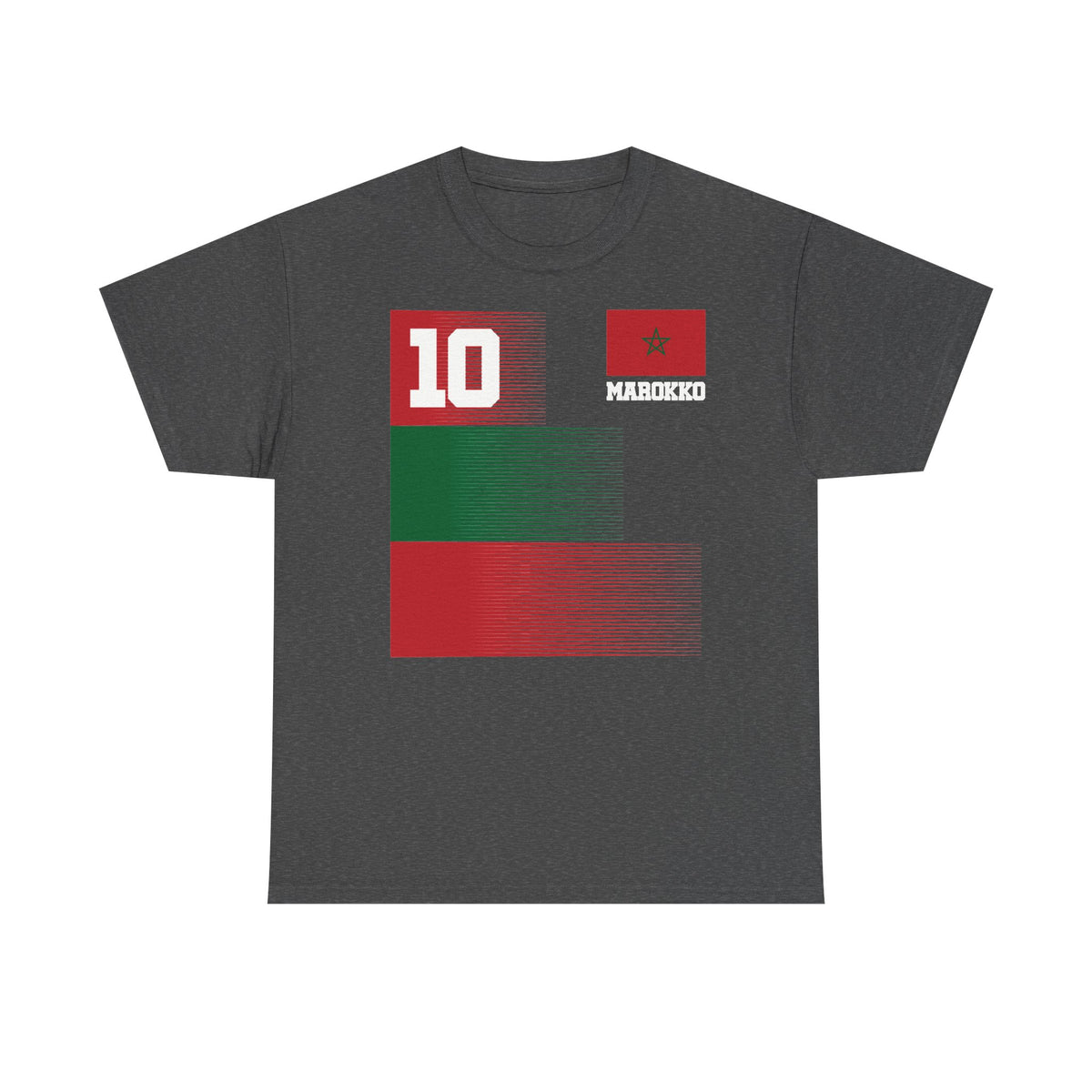 Marokko Wappen Morocco Flagge Stolz Fußball Fan Sport FGeschenkidee - Unisex T-Shirt