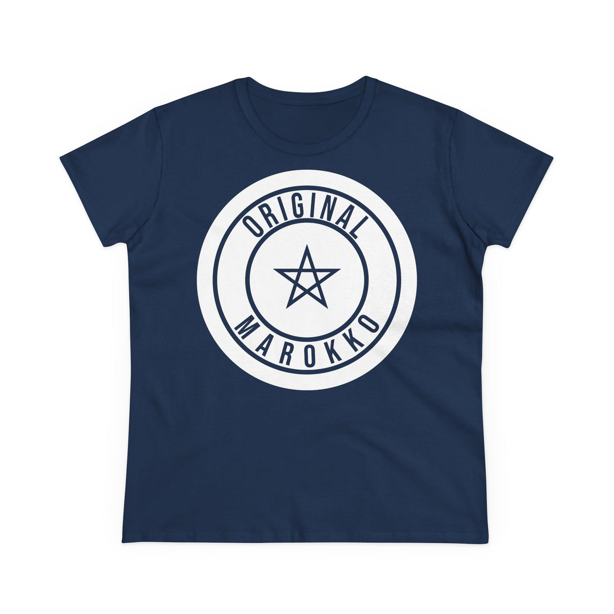 Escudo de Marruecos, bandera de Marruecos, orgullo, aficionada al fútbol y al deporte, idea de regalo - Camiseta para mujer
